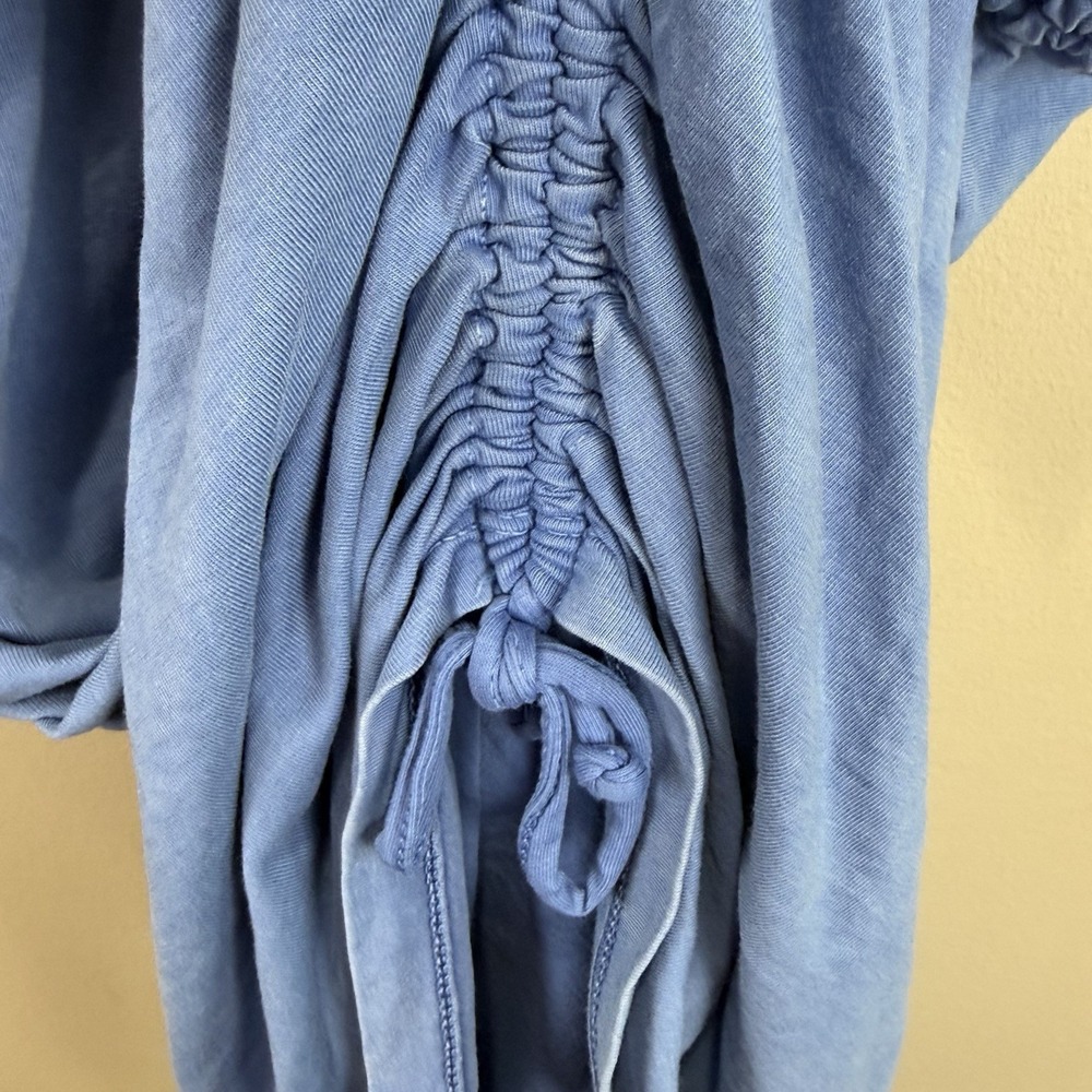 Anthropologie Daily Practice Sleeveless Ruched‎ Mini Dress Medium Faded Blue XS - Picture 5 of 7